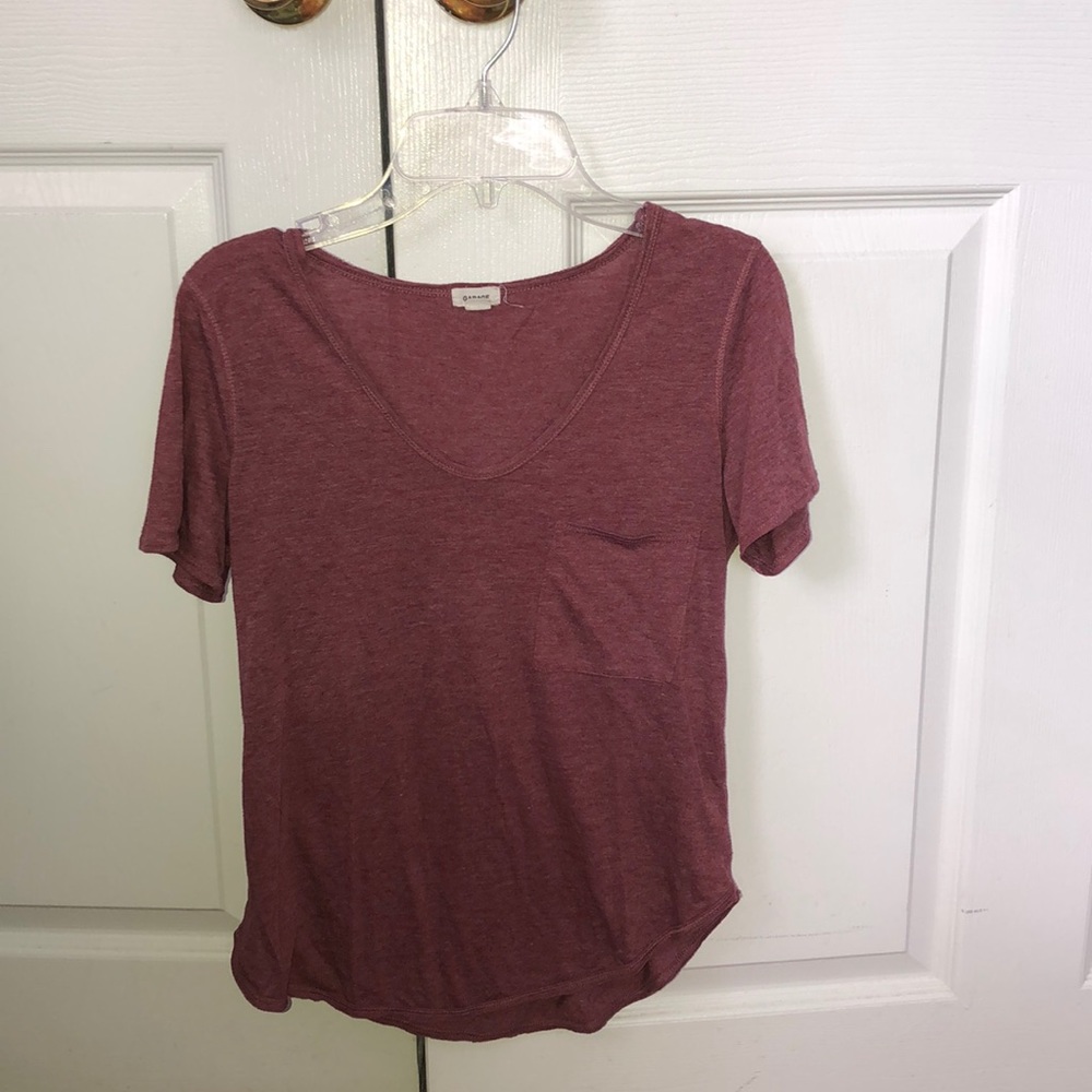 Maroon v-neck